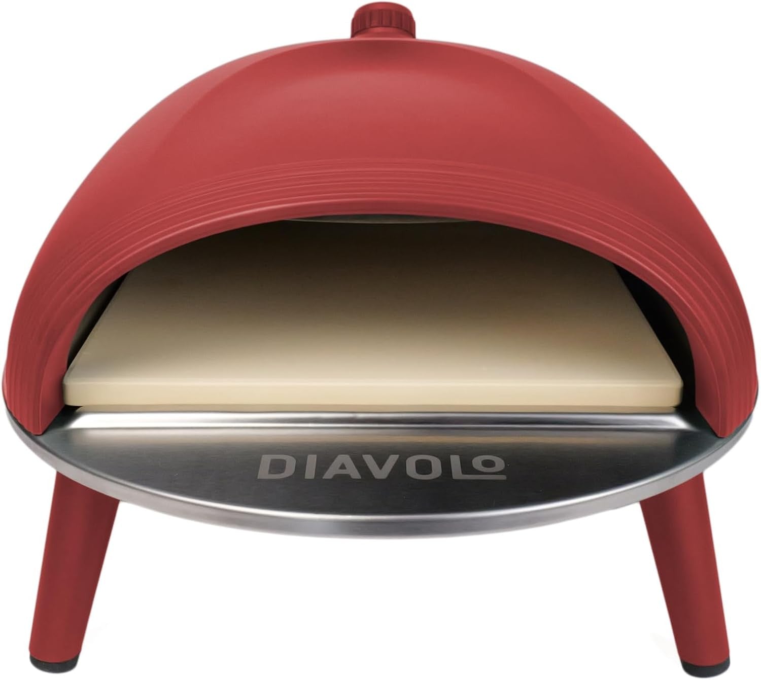Gas Portable Pizza Oven with Peel & Bag | Outdoor BBQ Pizza Maker 500°C | Red