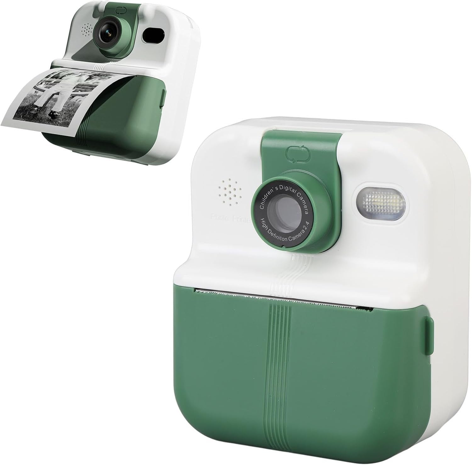 48MP Instant Print Camera 1080P HD Video Rotating Lens App Printing