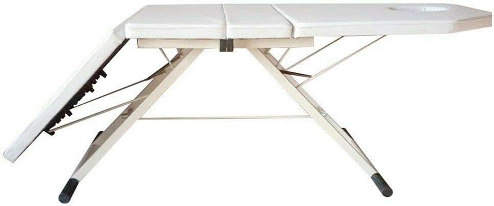 Foldable Massage Therapy Table Portable Adjustable Spa Bed Oil Resistant