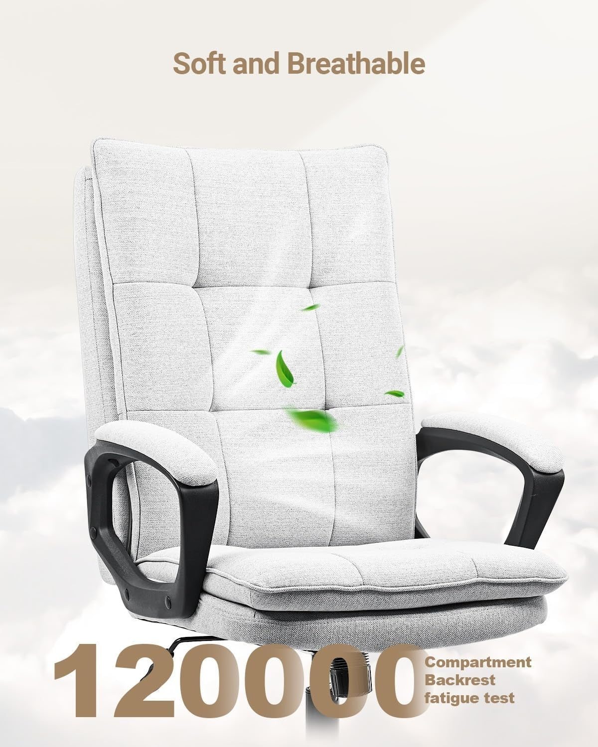 Executive Ergonomic Office Chair Adjustable Lumbar Support Rocking Heavy Duty