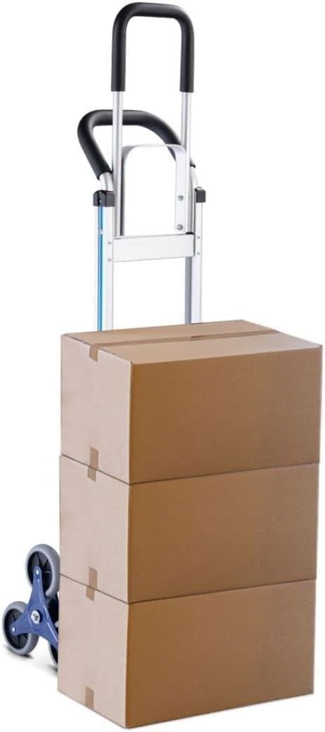 Heavy Duty Stair Climbing Hand Truck 250KG 6 Wheel Aluminium Trolley