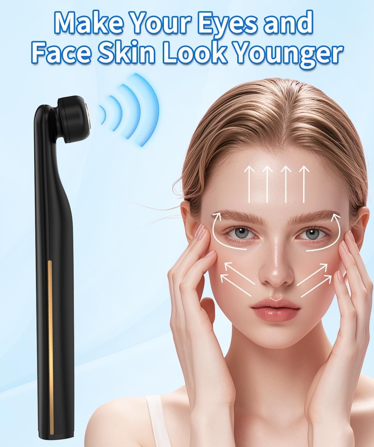 Red Light Therapy Wand EMS Microcurrent Face Eye Lift Tool
