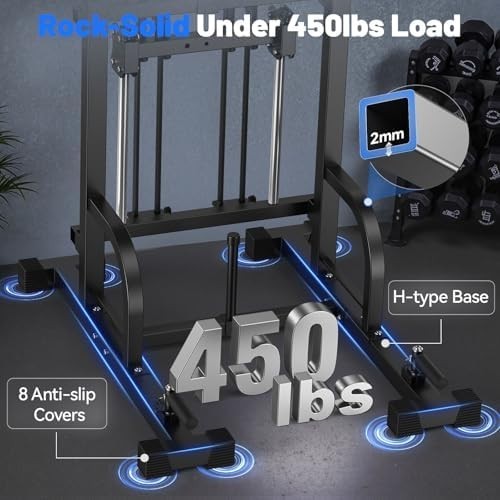 2-in-1 Assisted Pull Up Dip Station Home Gym Tower 400lbs Load Carbon Steel