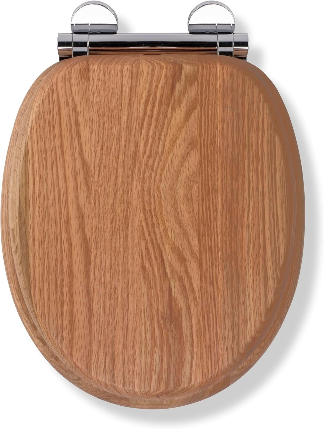 Solid Oak Toilet Seat Soft Close Quick Release Antibacterial Wooden