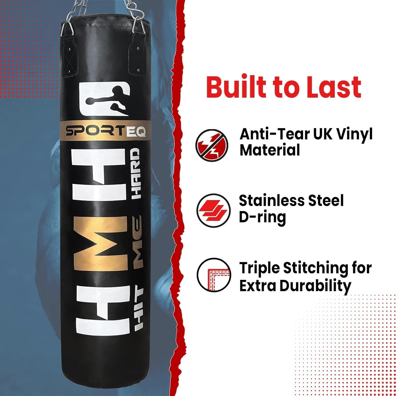 Heavy Filled Punching Bag 4FT Boxing MMA Training Set Wall Mount