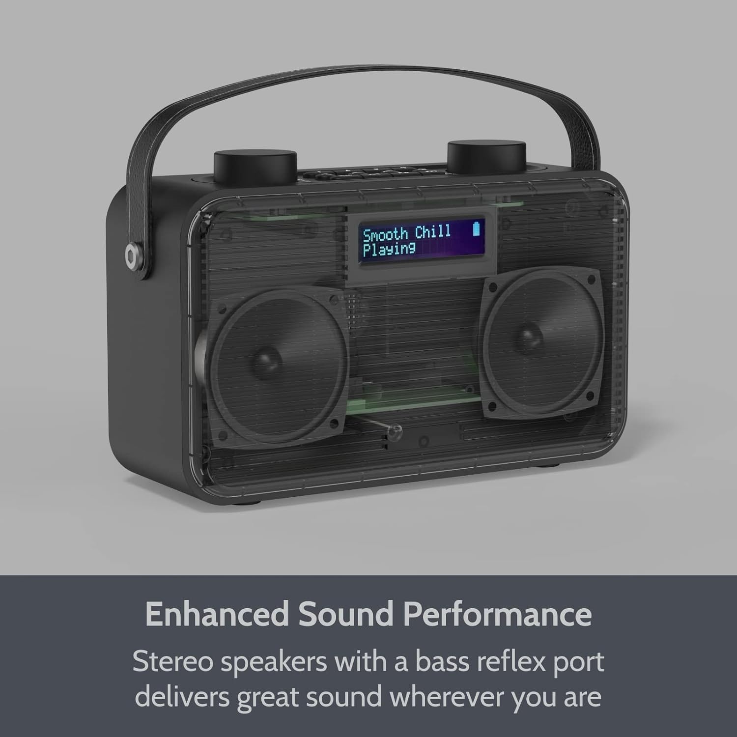 Portable DAB/DAB+ FM Radio Bluetooth Speaker USB-C Rechargeable