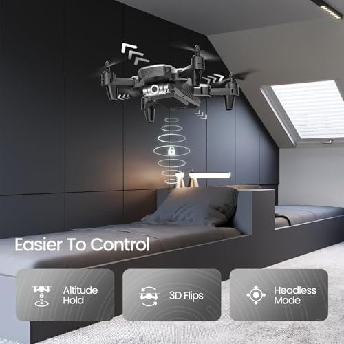 Mini Drone for Kids with 720P Camera, FPV Live Video, Foldable RC Quadcopter
