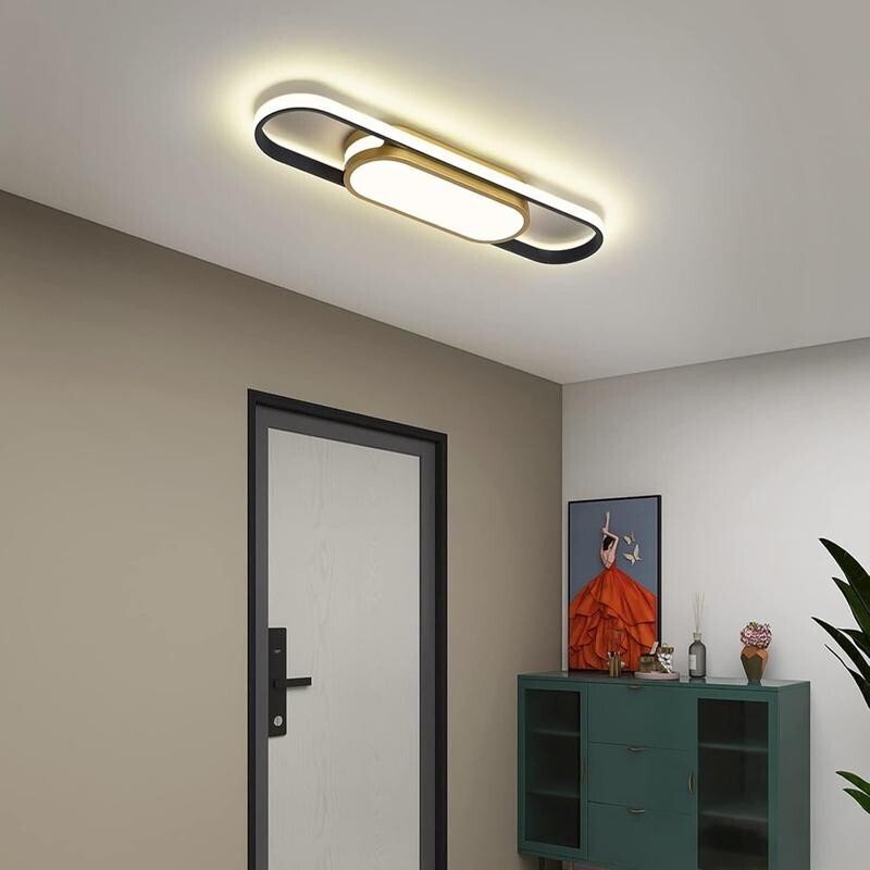 Modern LED Ceiling Light 40W Dimmable Remote 3000K-6500K Flush Mount
