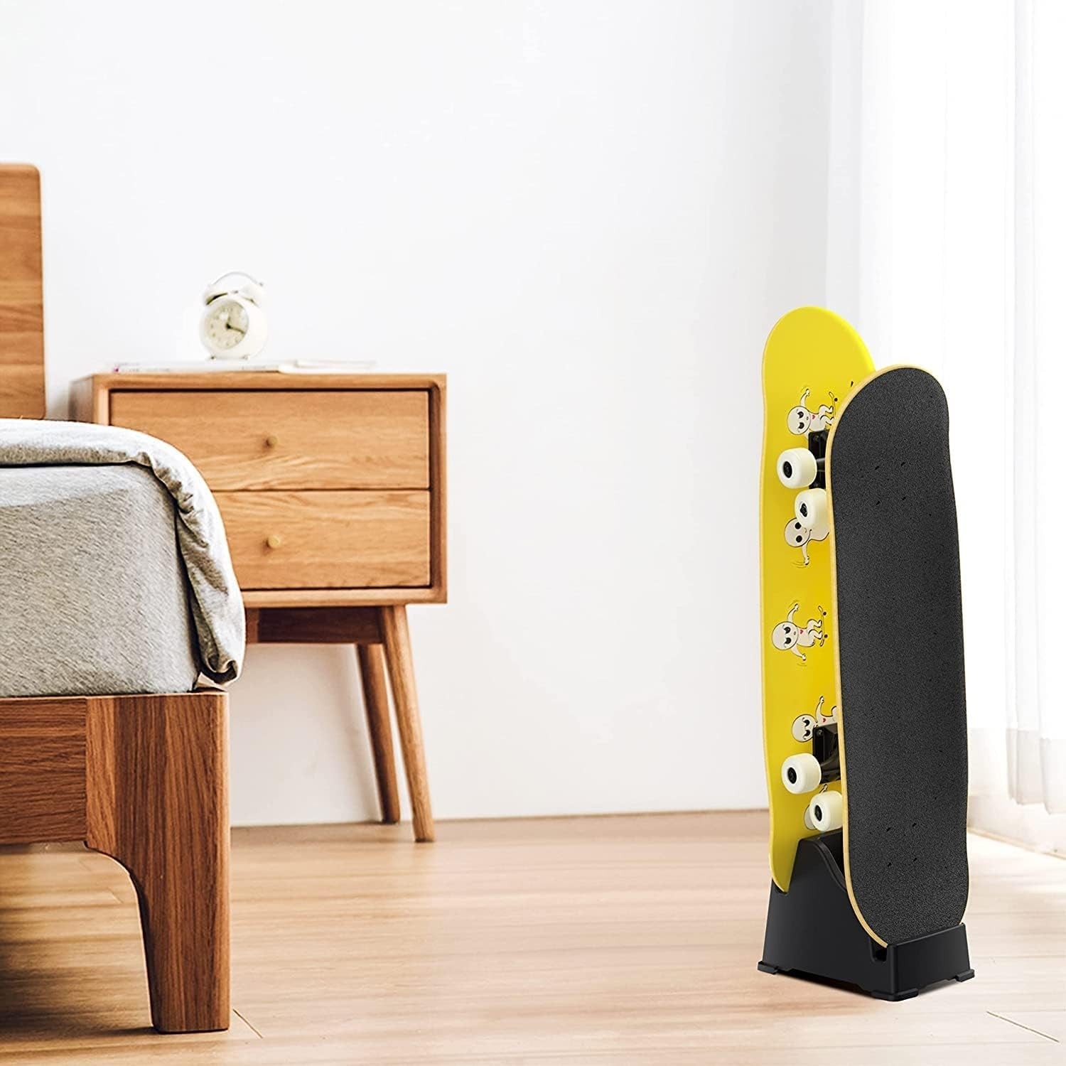 Skateboard Stand Holder Rack for Portable Storage Display 2 Slots