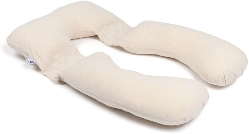 Pregnancy Pillow XXL Full Body Maternity Nursing Organic Cotton Sand