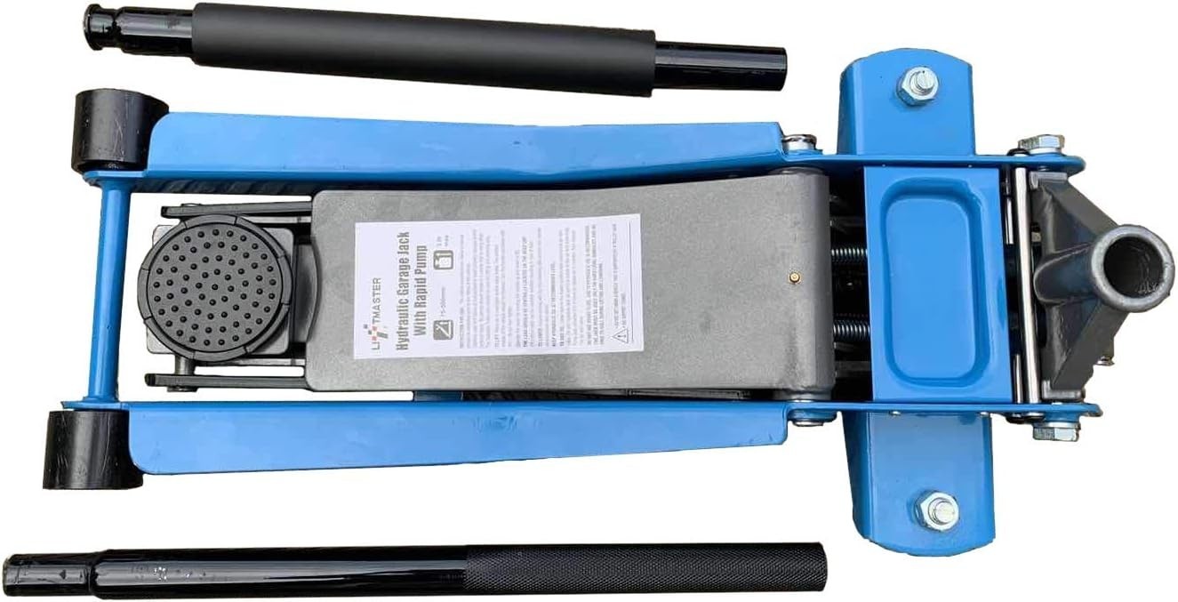 3 Ton Ultra Low Profile Floor Jack Quick Lift Heavy Duty Steel Car Jack 75–500mm