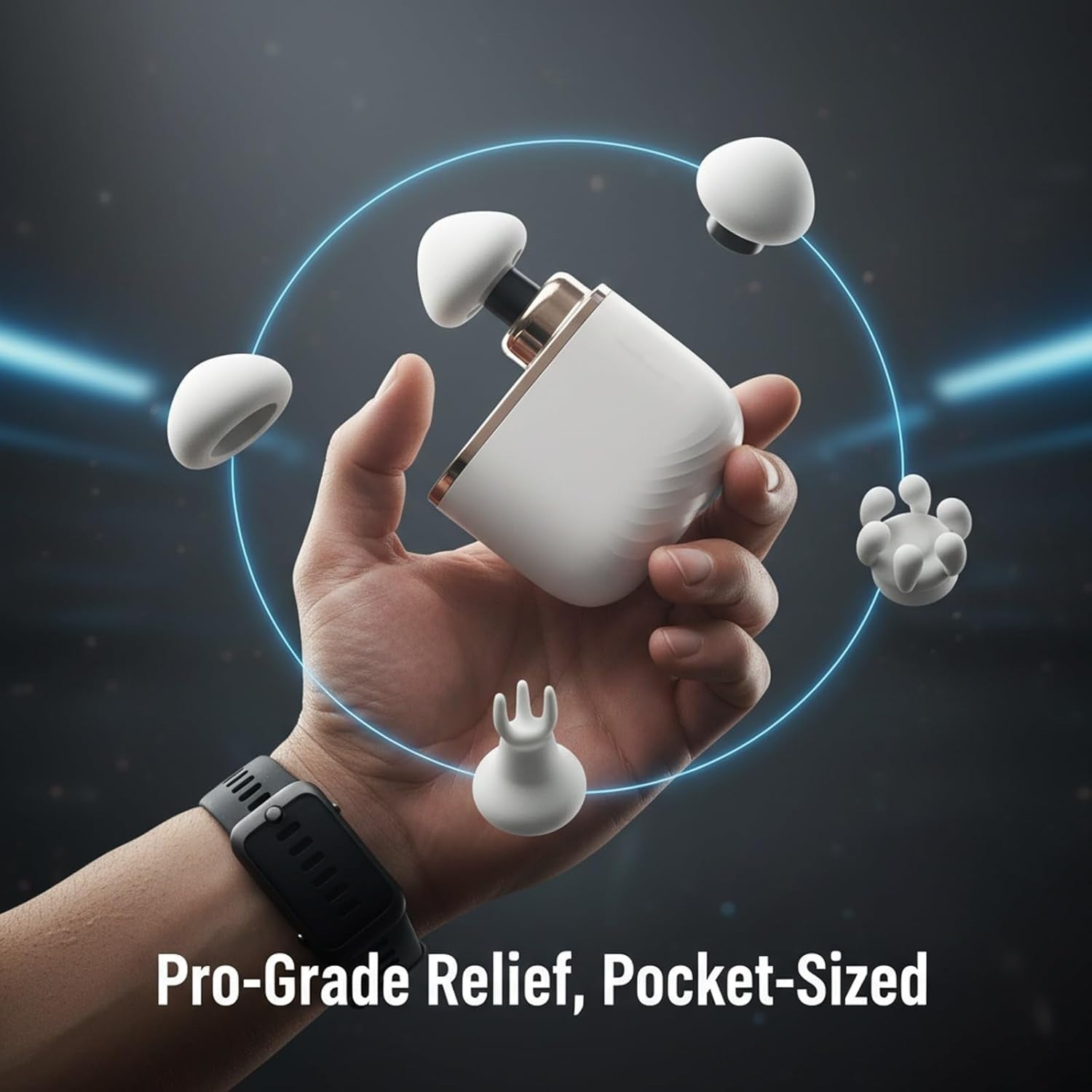 Pocket Massage Gun Mini Deep Tissue Percussion Quiet Handheld Travel Muscle