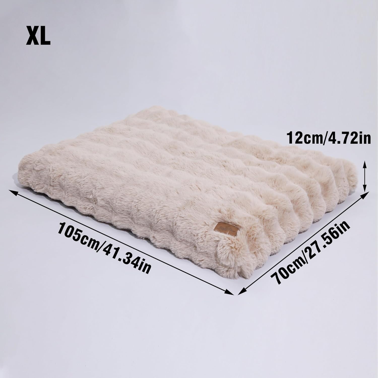 XL Calming Dog Crate Mattress 105x70x12cm Washable Anti Slip