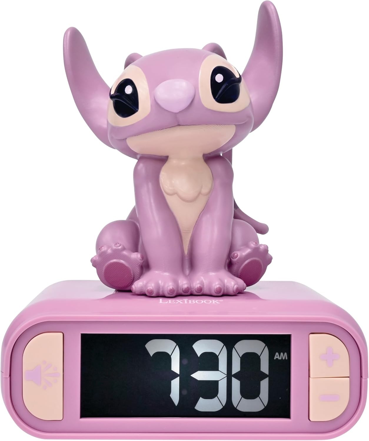 Kids Angel Character Alarm Clock Night Light Snooze Easy Read Bedside