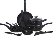 8Pcs Aquamarine Non Stick Cookware Set Induction Pots Pans Kitchen Tool Set