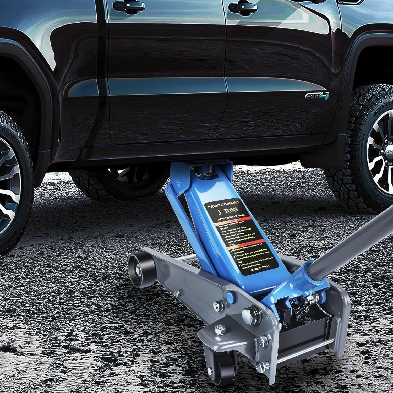 3 Ton Trolley Floor Jack Aluminum Steel Low Profile Car SUV Lift 133–460mm