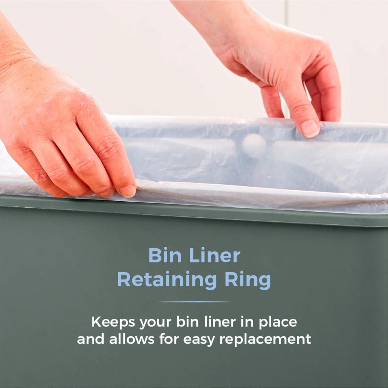 50L Automatic Sensor Kitchen Bin Rectangular Touchless Forest Green