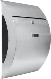Large Rustproof Stainless Steel Mailbox w/ Lock, Keys, Wall Mount, Weatherproof