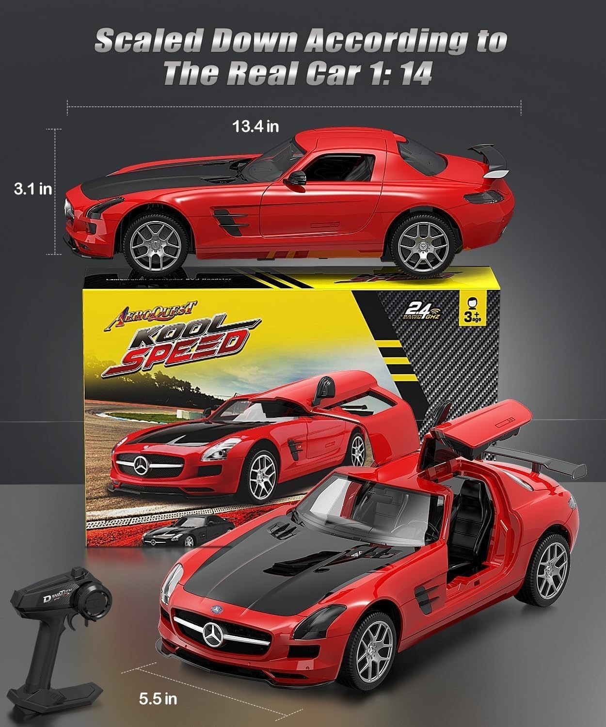 1:14 AMG GT RC Car | Official Licensed 2.4Ghz Fast Remote Toy Gift