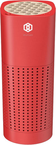 Car Air Purifier H13 HEPA Filter Smoke Odour Allergy USB Red