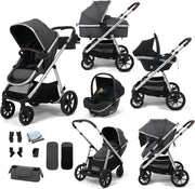 Baby Travel System 22kg with i-Size Car Seat, Ride-On Board