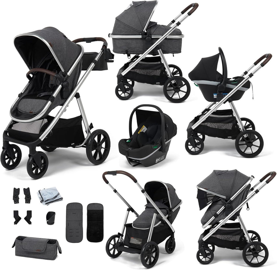 Baby Travel System 22kg with i-Size Car Seat, Ride-On Board