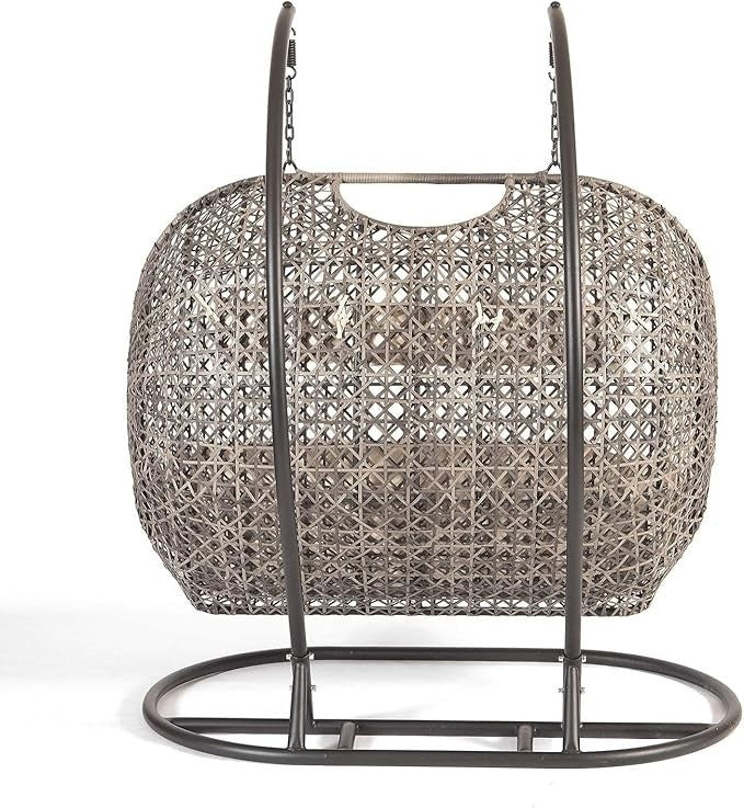 Luxury Triple Hanging Egg Chair Swing Hammock with Cushions Outdoor Garden