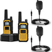 Heavy Duty Waterproof Walkie Talkies IP67 2000mAh Long Range 2 Pack