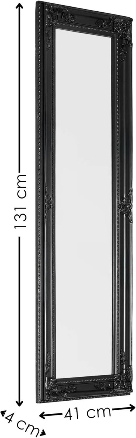 Full Length Antique Wooden Wall Mirror 130x40cm – Bedroom & Living Room