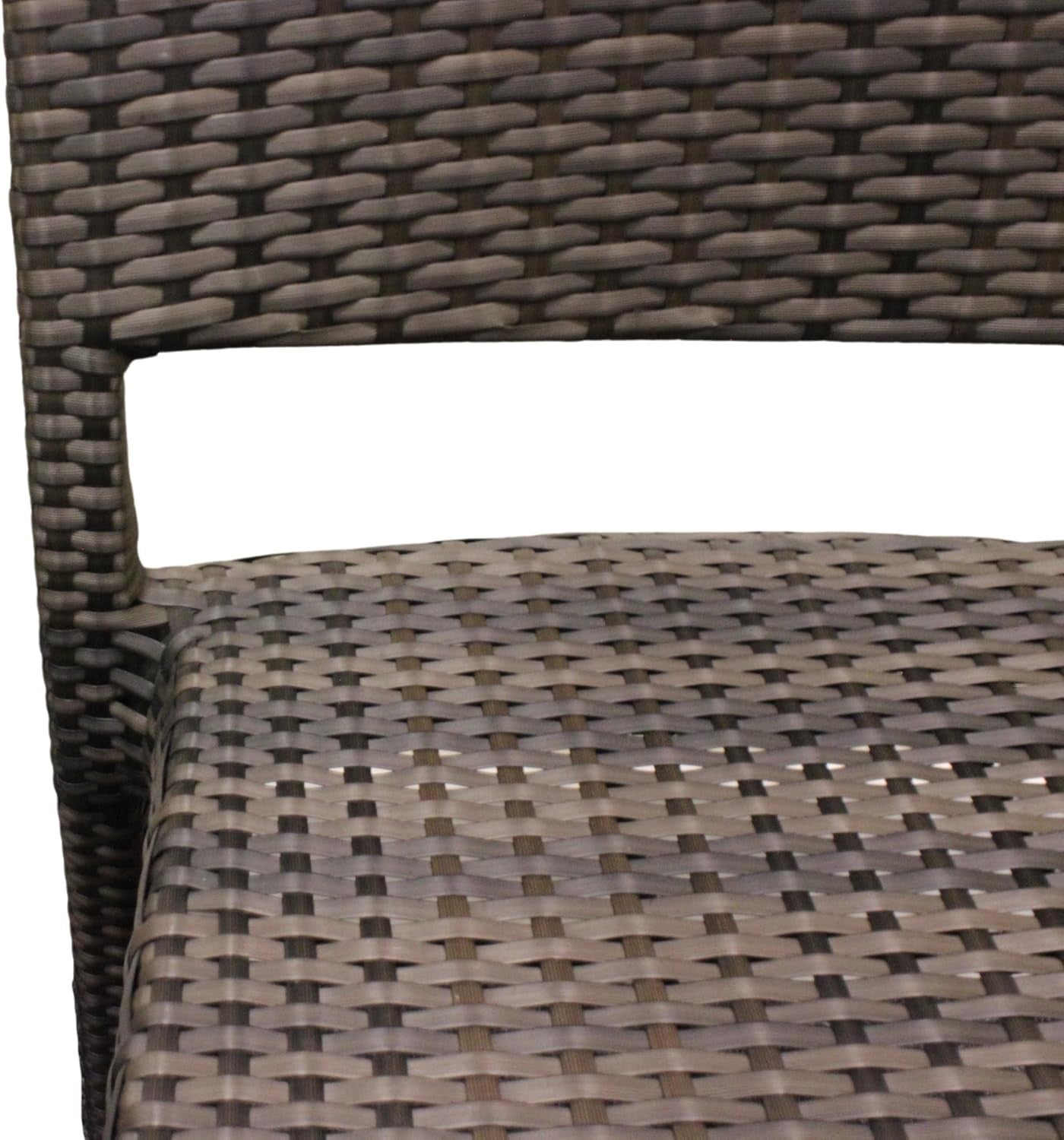 Stackable Rattan Garden Side Chair Patio Seating Commercial Outdoor Use
