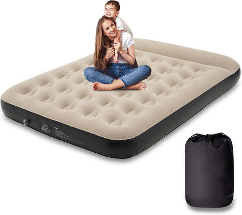 Small Double Air Mattress with Built-In Pump, Pillow & USB Port