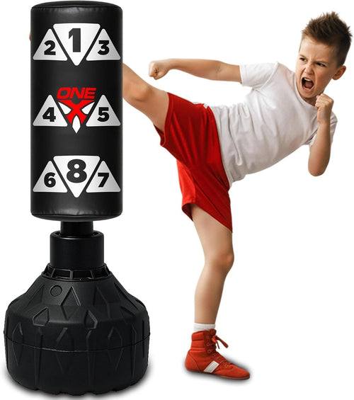 Children Boxing Punch Bag Set 3.5FT Free Standing Gloves Indoor Play