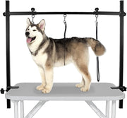Dog Grooming Arm H Shape Adjustable Clamp 3 Noose Heavy Duty Aluminium