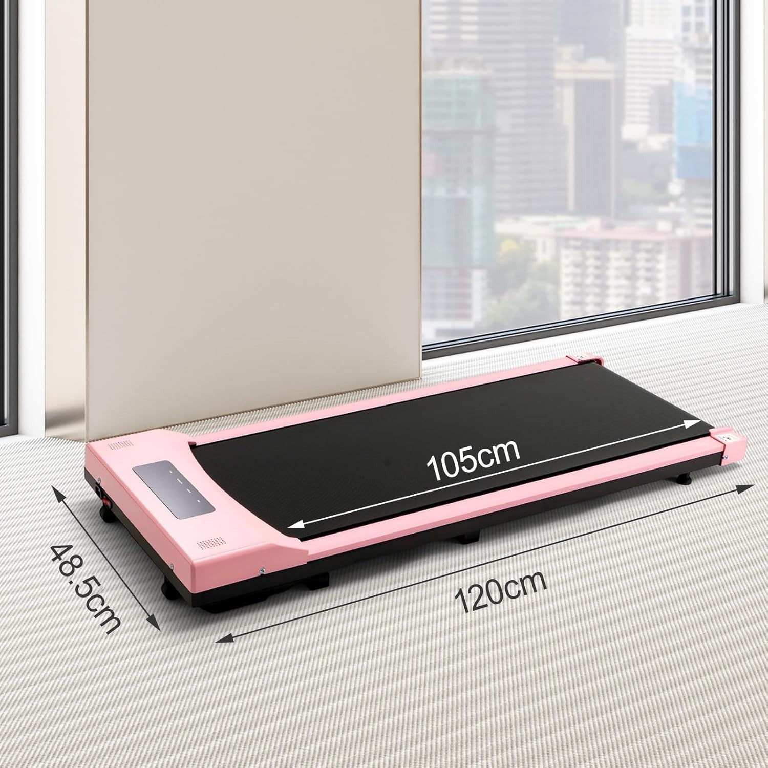 Ultra Slim Under Desk Treadmill 2.5HP Quiet Walking Pad 1–8 km/h Home Office