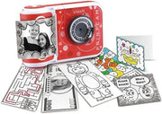 Kids Instant Print Camera Video Recorder Selfie Camera Games Red Toy