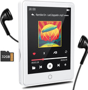 32GB Bluetooth 5.3 MP3 Player with 2.8 Inch Touch Screen Built-in Speaker Wirele