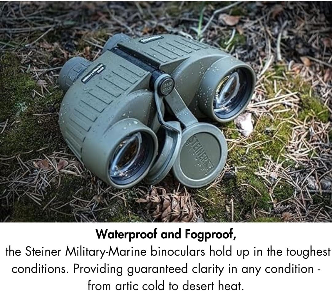10x50 Tactical Binoculars – Rugged Outdoor Optics, Wide View, Shockproof & Water