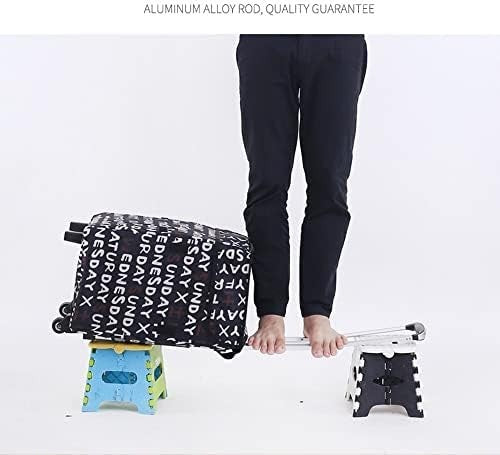 Collapsible Utility Cart 41L Foldable Waterproof Grocery Trolley with Wheels