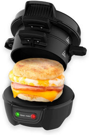 Electric Sandwich Maker Non-Stick Grilled Breakfast Machine 600W Easy Clean