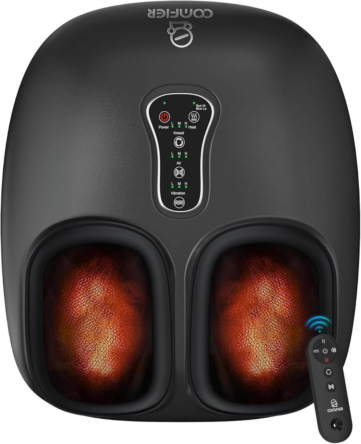 Foot Massager with Heat, Shiatsu, Deep Kneading, Vibration & Compression