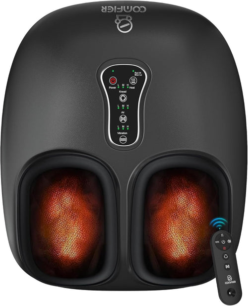 Foot Massager with Heat, Shiatsu, Deep Kneading, Vibration & Compression