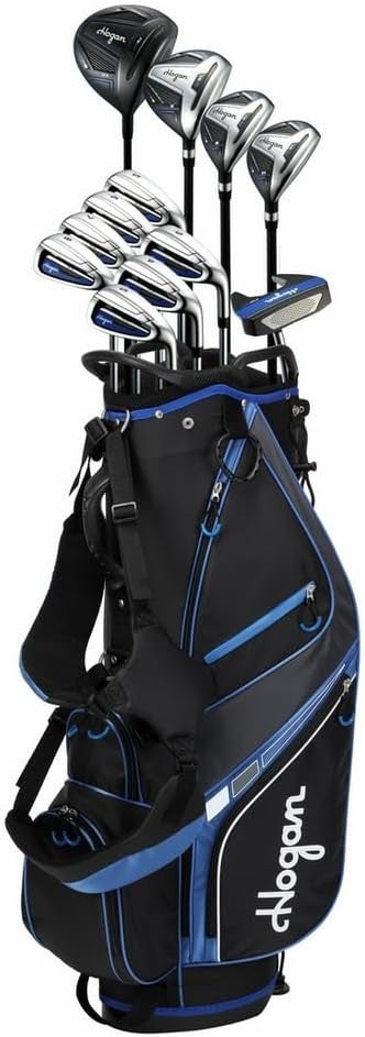 Mens Right Hand Complete Golf Club Set Driver Hybrids Irons Putter Stiff