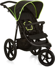 All Terrain Pushchair 3 Wheeler Air Tyre Stroller Reclining Seat Black Yellow
