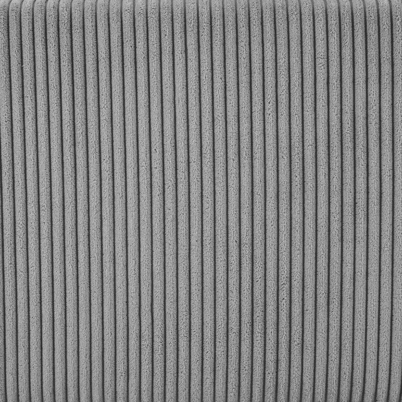 Left Hand Corner Sofa Dark Grey Jumbo Cord Chaise 4 Seater Deep Cushions