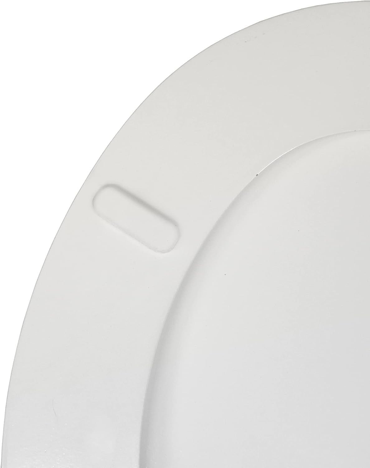 White D-Shaped Toilet Seat – STAY TIGHT, Adjustable Engineered Wood