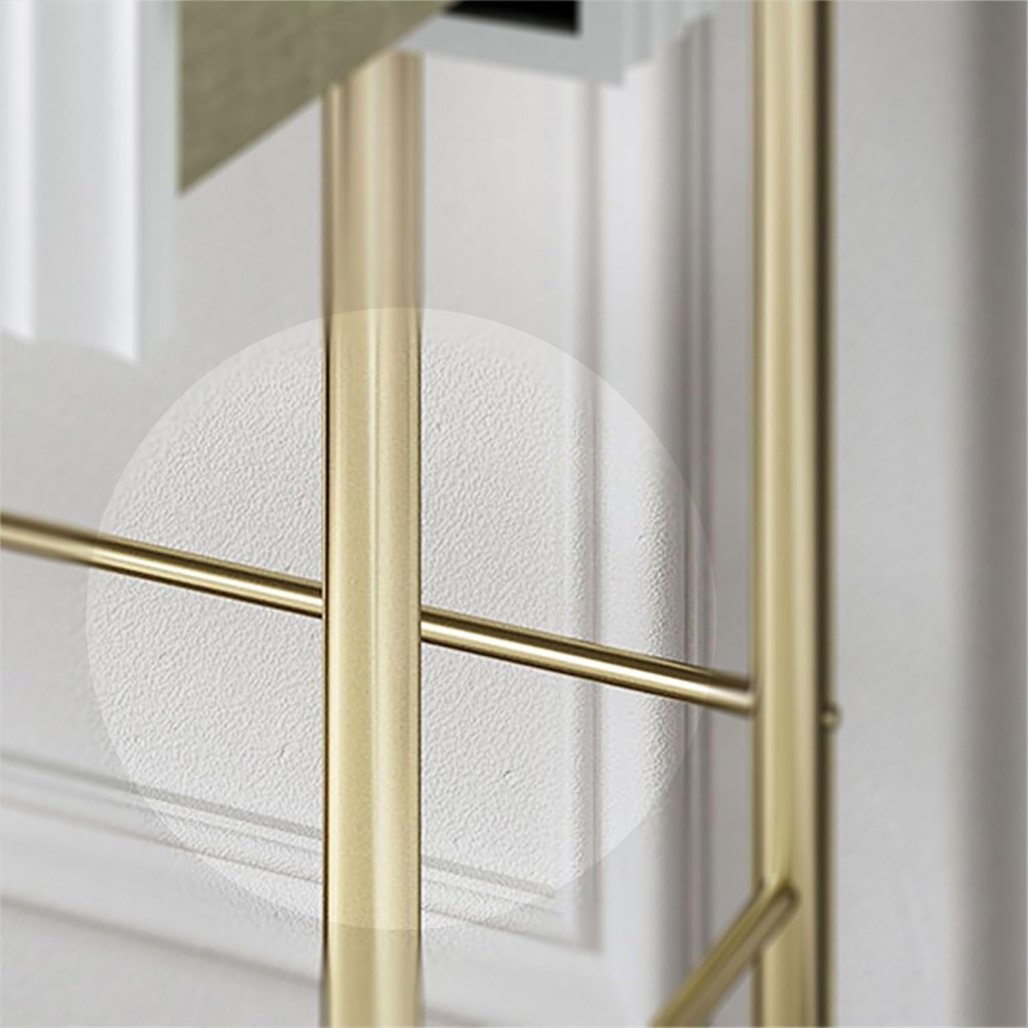 White Modern Dressing Table 3 Drawer Gold Handles Desk Vanity Makeup Storage