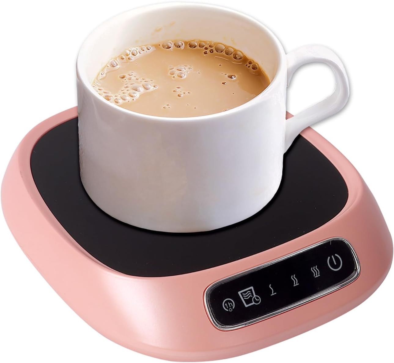 Pink USB Coffee Mug Warmer 3 Temp 85°C Smart Desk Heater