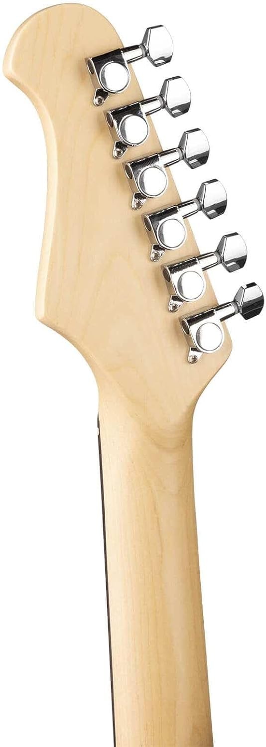 Electric Guitar Starter Kit Full Size Blue HH Amp Tuner Strap Bag