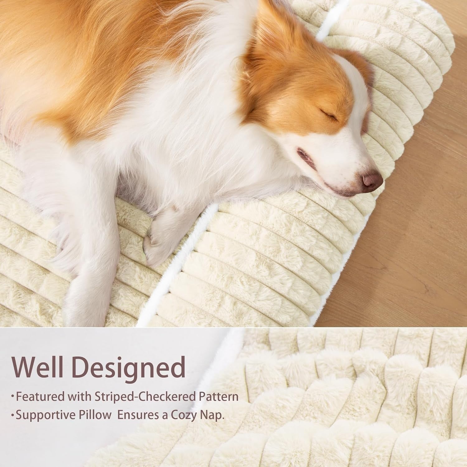 Extra Large Orthopedic Dog Bed 142x101cm Waterproof