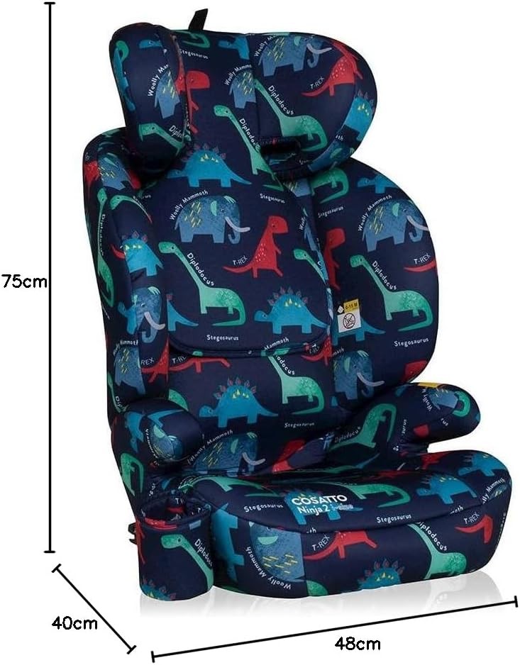 Highback Booster Car ISOFIX i-Size Group 2/3 4–12Y Adjustable Headrest
